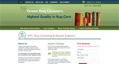 Desktop Screenshot of greenrugcleaners.com