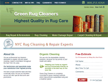 Tablet Screenshot of greenrugcleaners.com